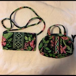 Vera Bradley Botanica Wallet and Mini Bag
